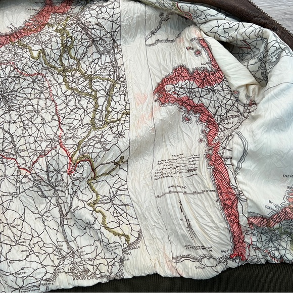 80s Leather Bomber Jacket US Army Air Force Distressed VINTAGE | Sz M unisex - Picture 5 of 17